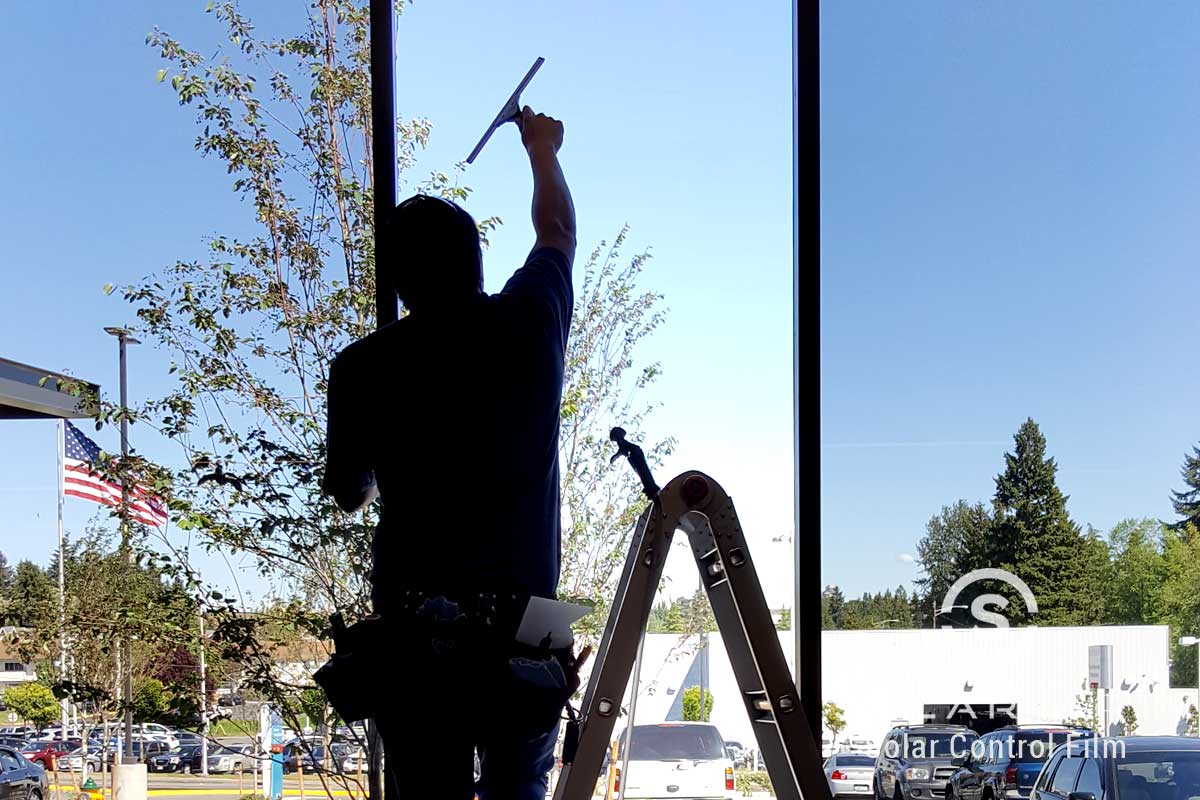 3M Night Vision Window Film Installed to a Building in Sammamish, Washington