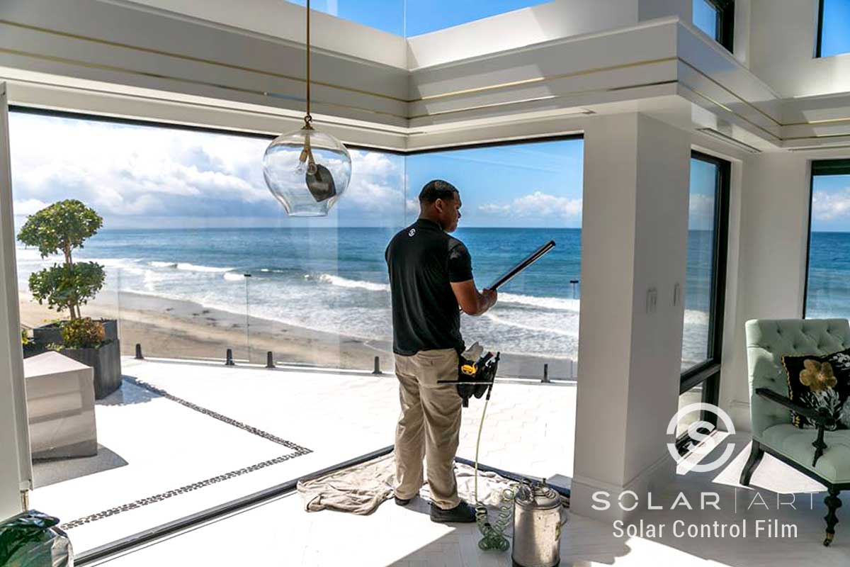 Ceramic Window Tint Installation to Beachfront Home in Carlsbad, California