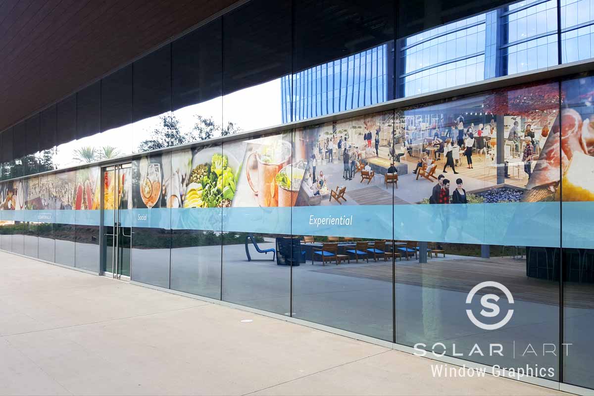 Custom Graphics Installation at the Boardwalk in Irvine, California