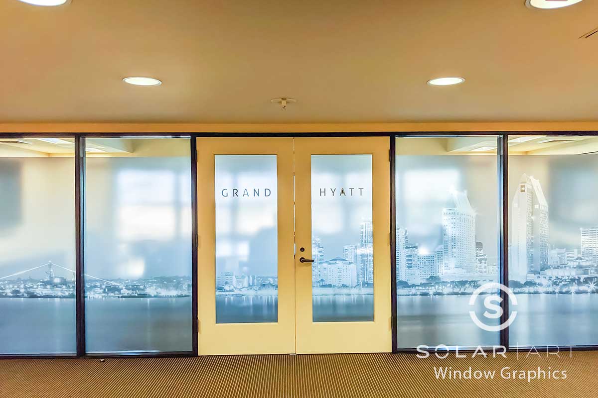 Custom Graphics Installation at the Manchester Grand Hyatt in San Diego, California