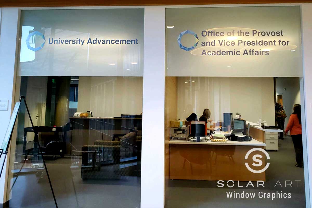 Custom Graphics Installation at Cal Poly Pomona in San Luis Obispo, California