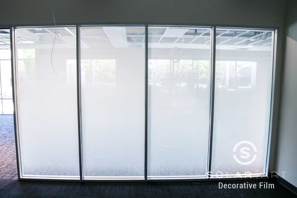 Decorative Window Film Installation to a Commercial Building in Santa Ana, California