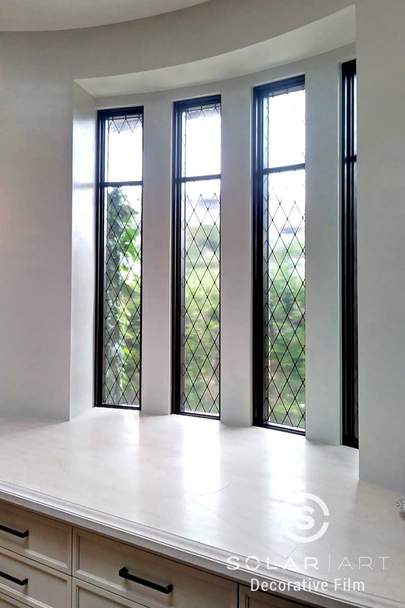 Decorative Window Film Installation at a Home in Laguna Beach, California