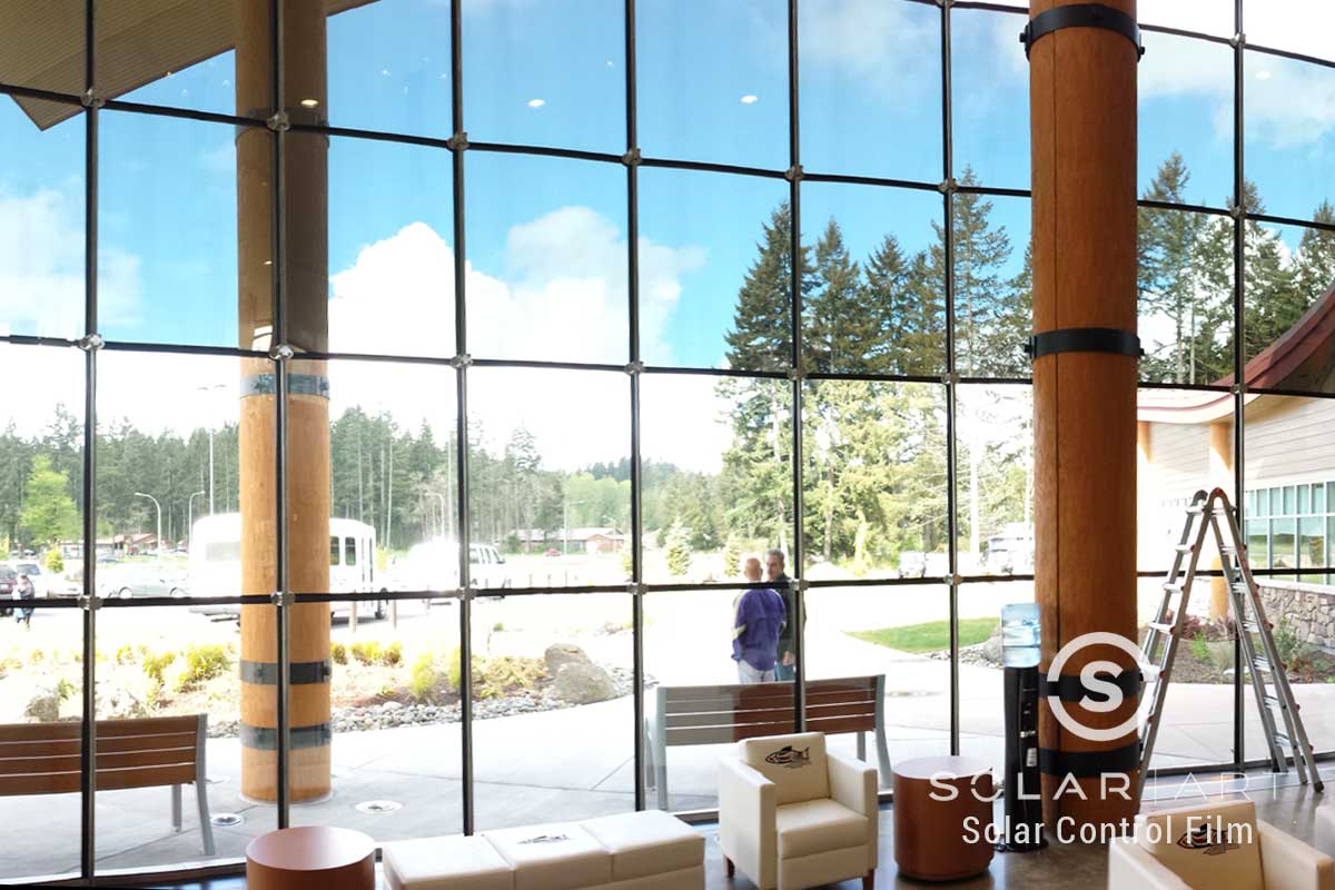 Glare Reducing Window Film Installation at a Hotel in Seattle, Washington