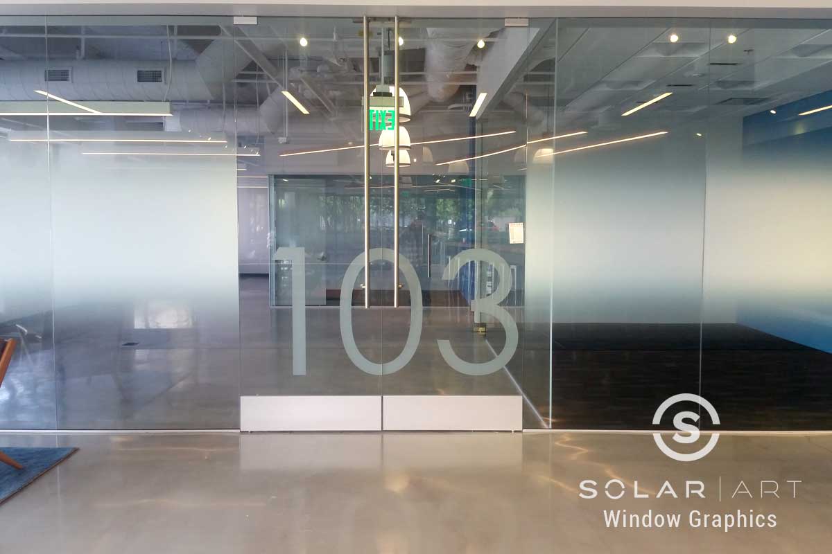 Gradient Window Film Installation at an Office in San Diego, California