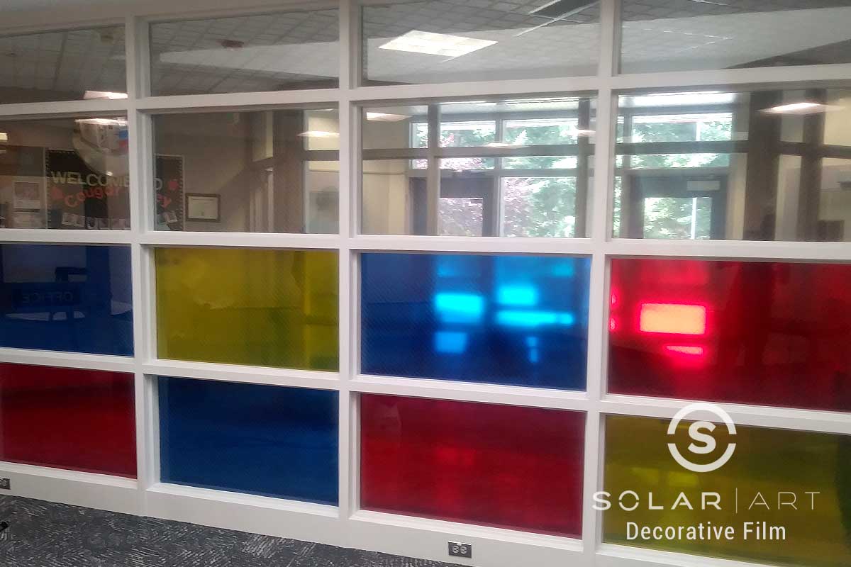 Vinyl Window Film Installation at an Elementary School in Silverdale, Washinton