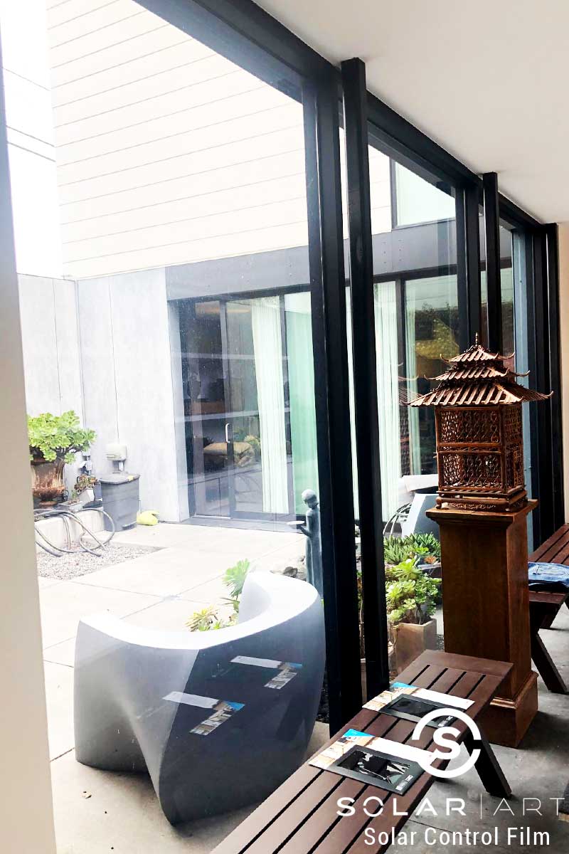 Sun Fading Window Film at a Home in San Francisco, California