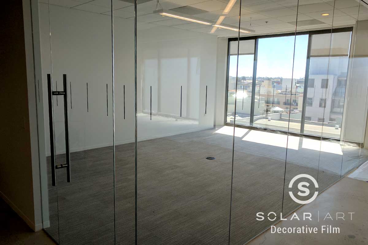 Decorative Window Film Installation at an Office in Hollywood, California